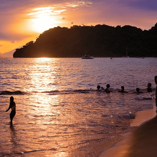 Girl swimming