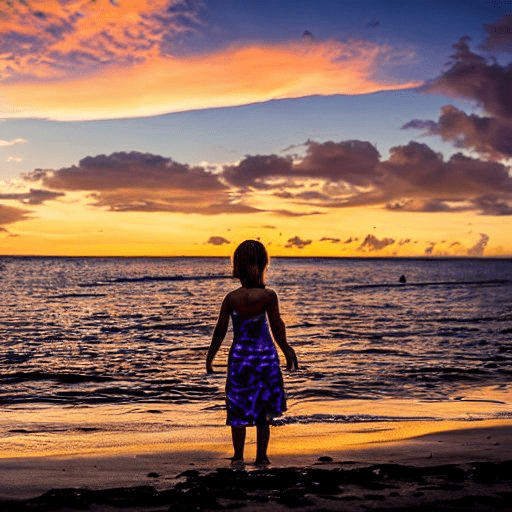 Girl swimming